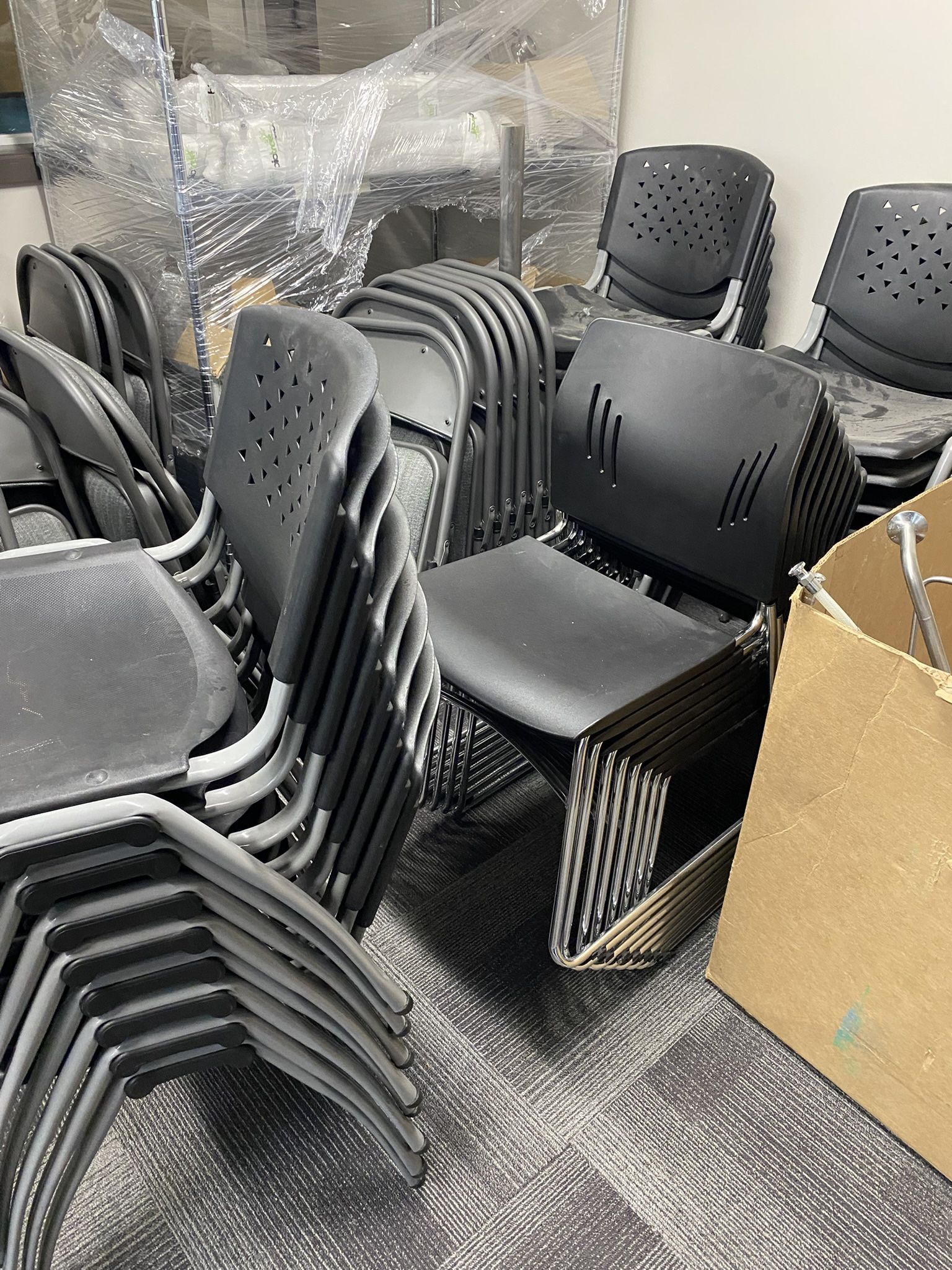 40  Stackable Chairs