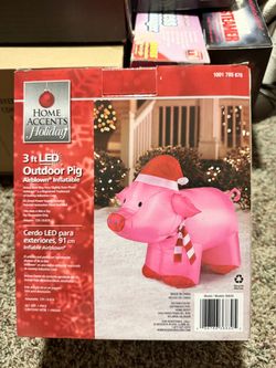Christmas inflatable pig