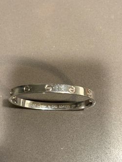 Cartier Love Bracelet 18K White Gold Size 17