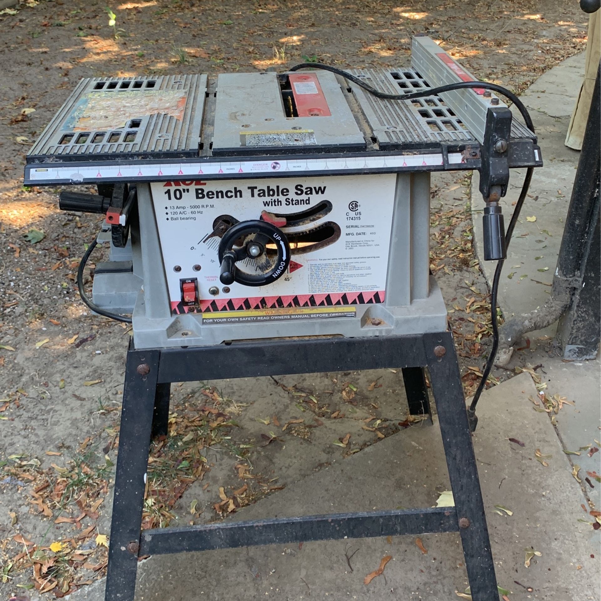 10”Bench Table Saw