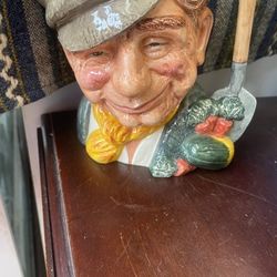 Vintage Royal Doulton Gardener Vase Toby Mug 