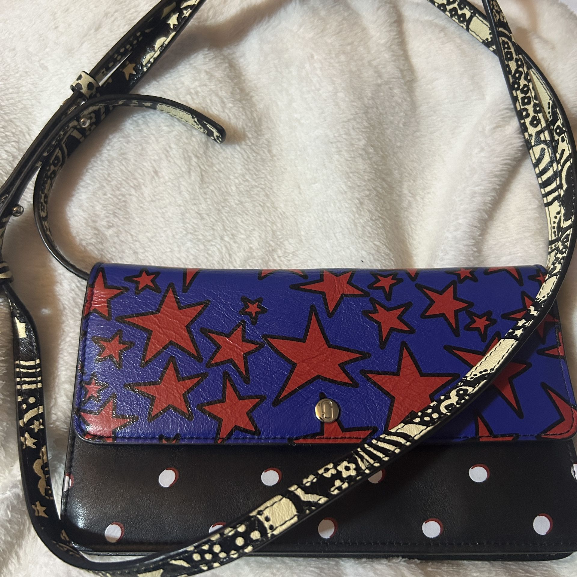 MARC JACOBS Womens multipatterned crossbody wallet