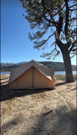 DOD Outdoors Home Base Tent + Base Mat — Like New, Used Once