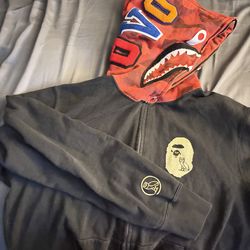 OVO X Bape full zip up hoodie