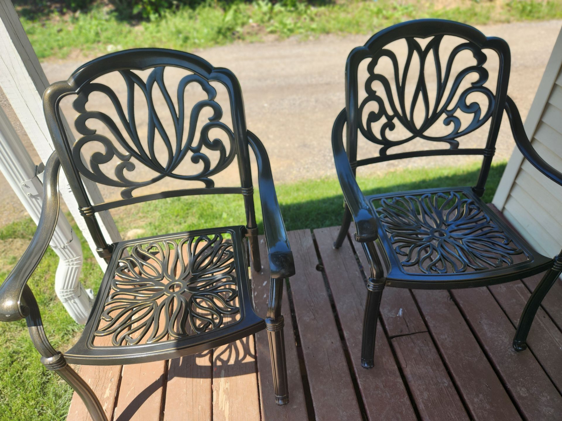 5 piece cast aluminum set