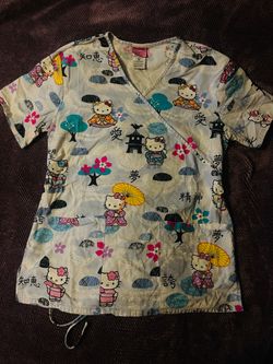 SCRUB TOP HELLO KITTY