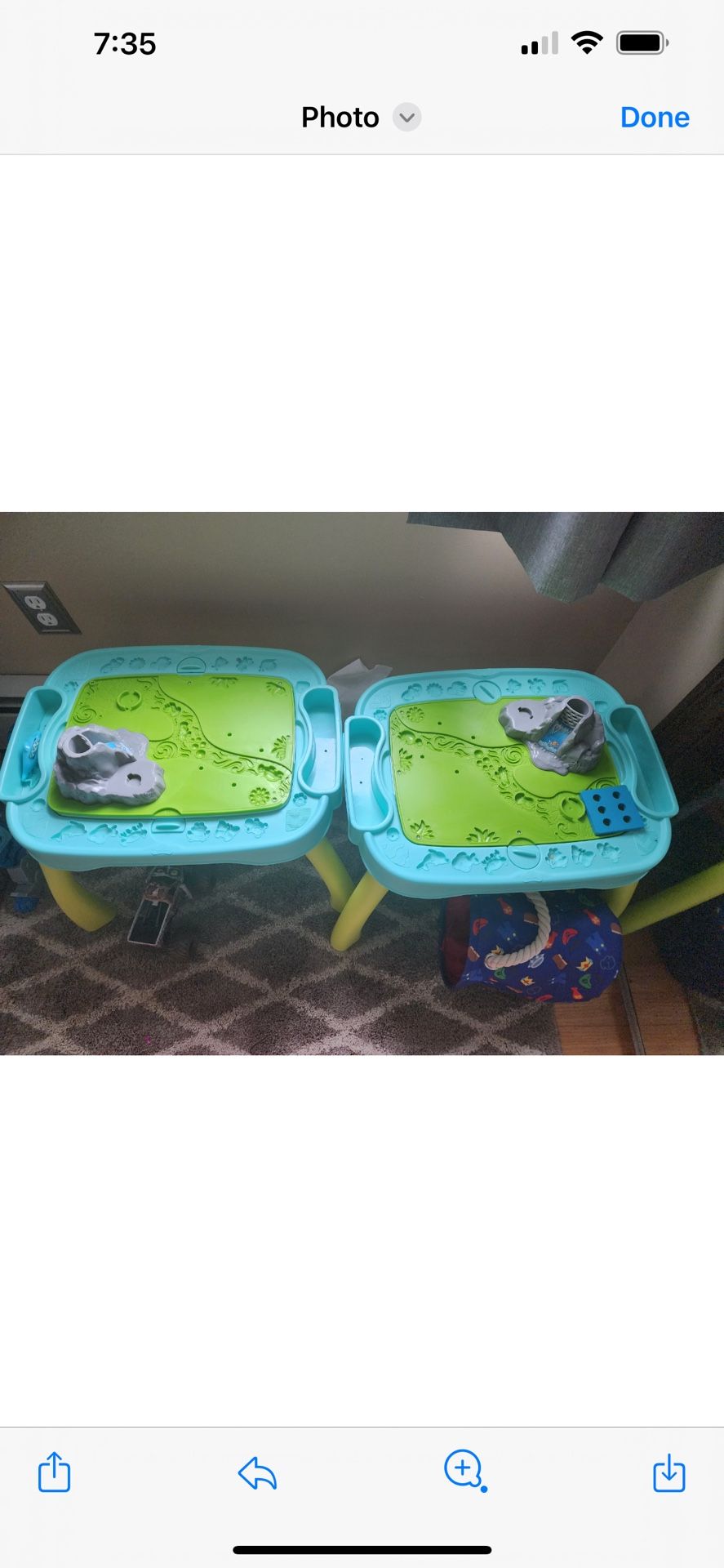 Two Play Dough Tables 