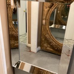 Framed Double Beveled Mirror 40" X 30"  SKU  G8BFHX