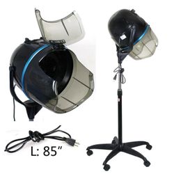 Stand Up Hair Dryer 1300W Adjustable Floor Hooded Bonnet Hair Dryers with Rolling Wheels Professional Salon Equipment for Beauty Home Hair Drying