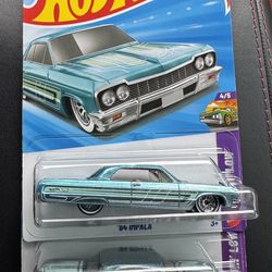 Hotwheels 64 Impala STH Super Treasure Hunt + Mainline
