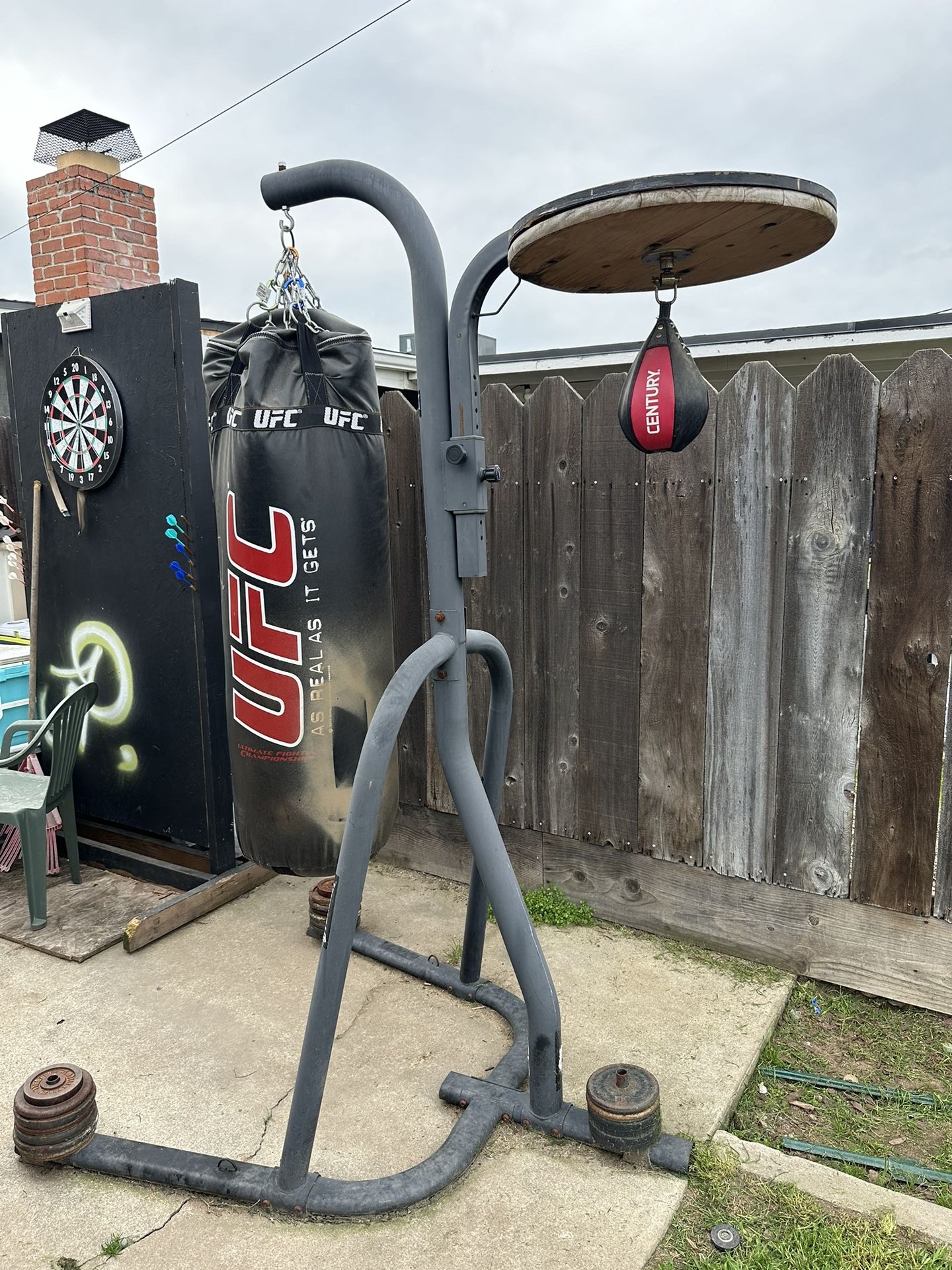 Punching Bag Speed Bag Combo 