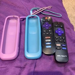 Tv Remote Control For A Roku Tv And Remote Control Case 