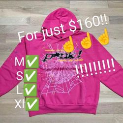 Sp5der P*nk V2 Hoodie 'Pink'