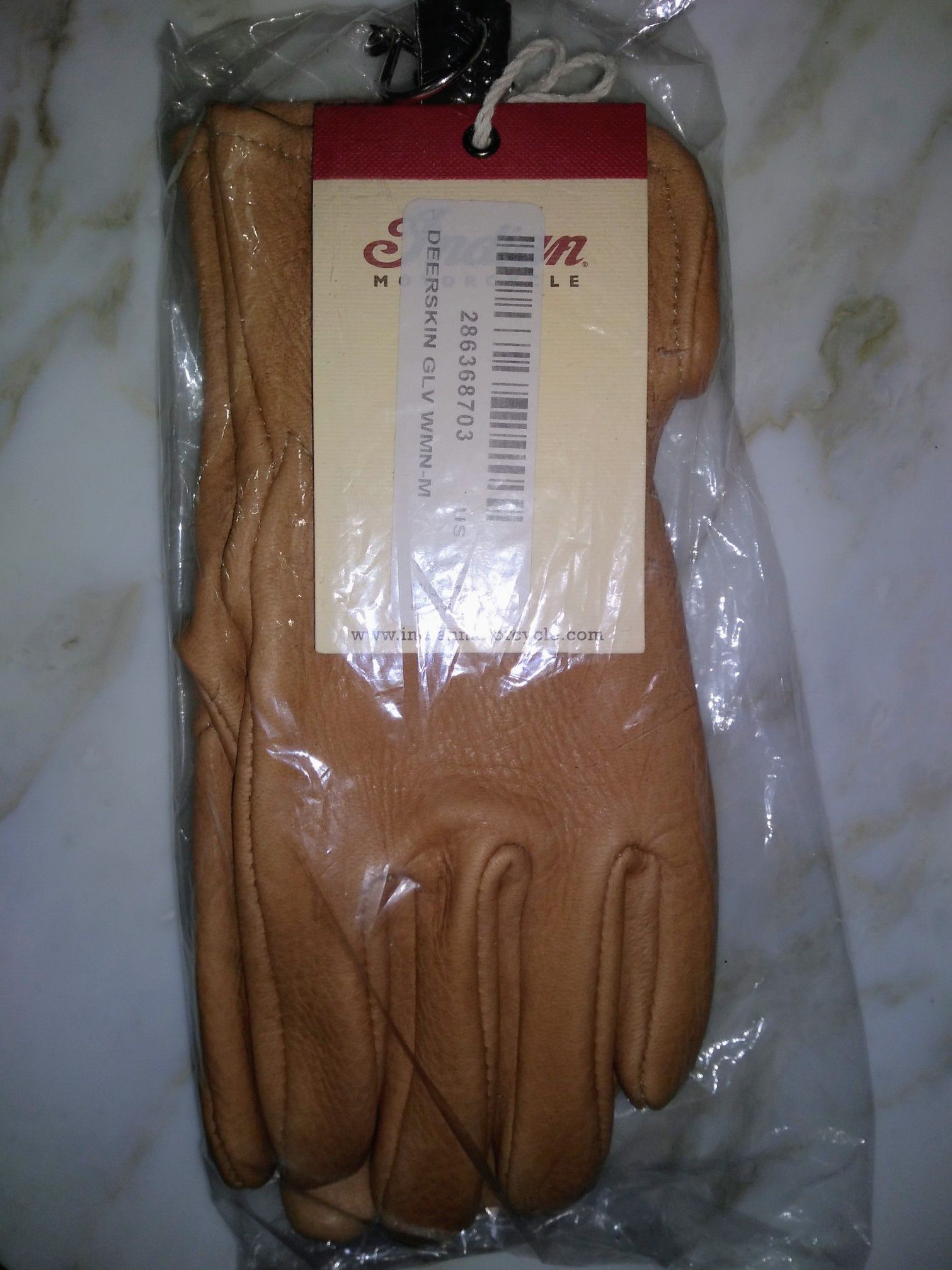 Indian Motorcycle Women's Deerskin Gloves - Med