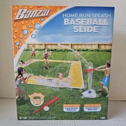 Banzai Home Run Splash Baseball Slide NEW 