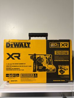 20V MAX XR Cordless Brushless 1 in. SDS Plus L-Shape Rotary Hammer with (2) 20V 5.0Ah Batteries and Charger