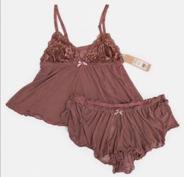 Lace Babydoll Lingerie Set with Panties