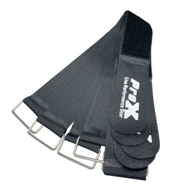 ProX XC-T20X5 Pack of 5 Reusable 20" x 2" Cable Tie Strap with Velcro Hook and Adjustable Loop Fastener Cable Management