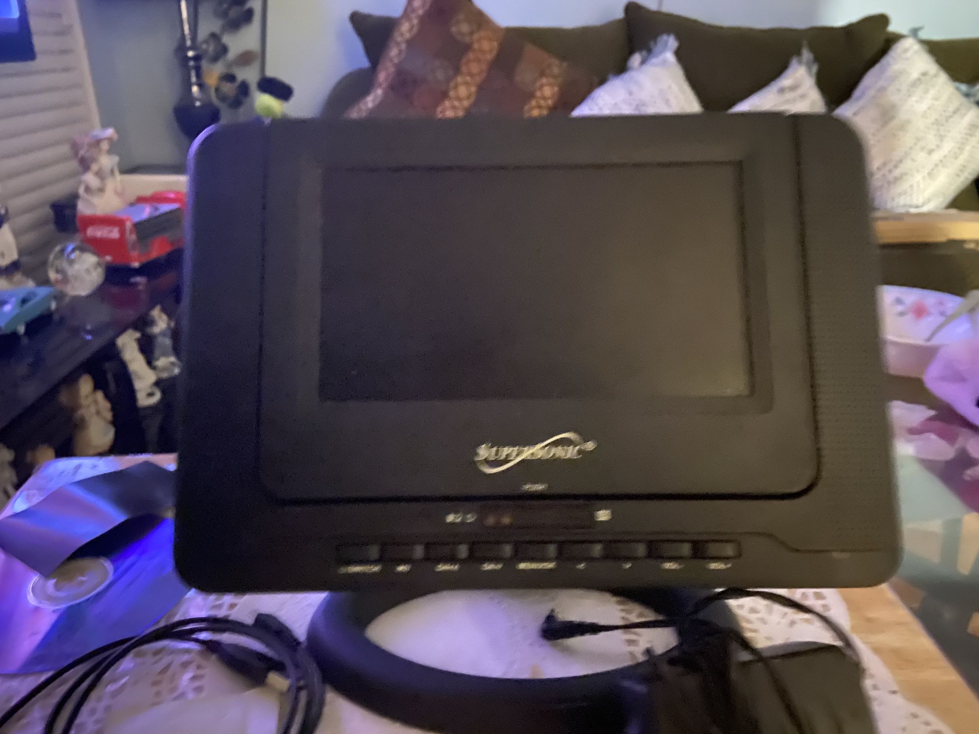 TV and DVD player
