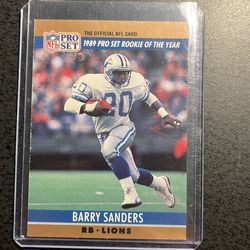 Barry Sanders Cards- Includes Rookie