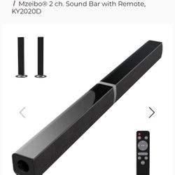 Mzeibo New Bluetooth Sound Bar W Remote