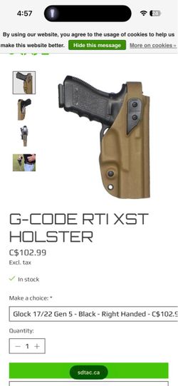 G-Code RTI XST Holster OBO