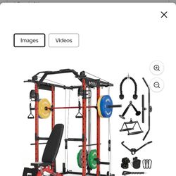 Mikolo Power Cage , Bench,& Weights 