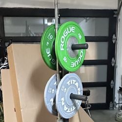 Barbell, Bumper Weights, Iron Weights & Weight Tree/Barbell Stand