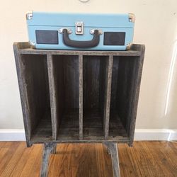 Record Player Stand And Record Player 