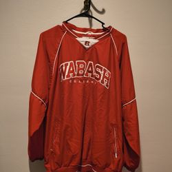 🏈 Vintage Russell Athletic “Wabash College” Team Pullover – Red (Size Large)