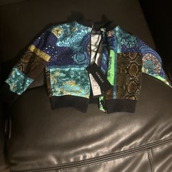 boys versace zip up
