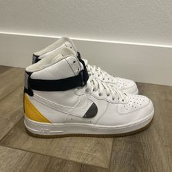 Brand new Nike Air Force 1 High 07 LV8 CT2306-101 Mens 11.5 NBA White/Gold