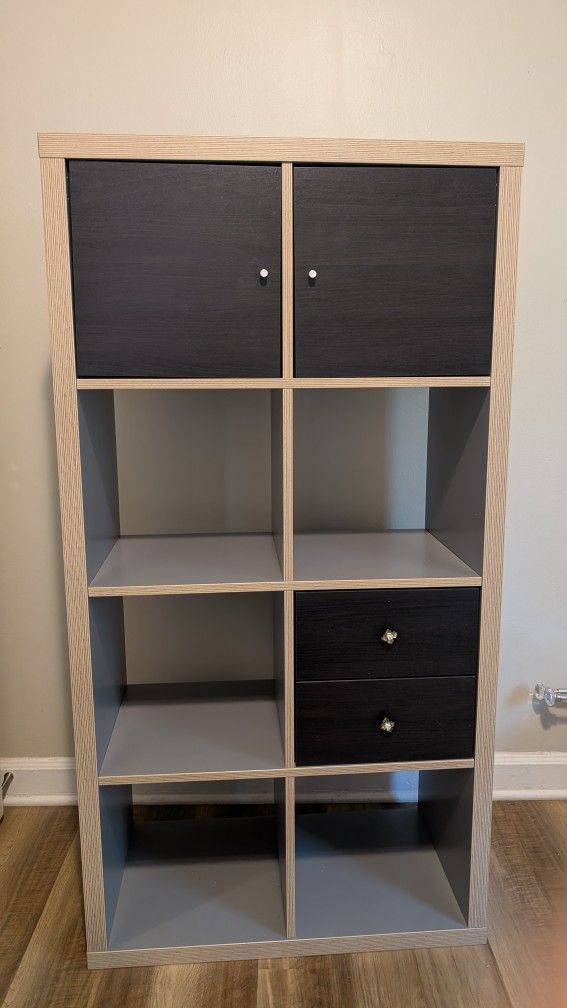Shelf unit Gray/Gold