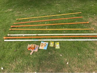 8ft Wood Curtain Rods