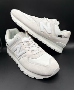 New Balance 574 Rugged Cordura Light Grey White Sneakers Mens Size 17