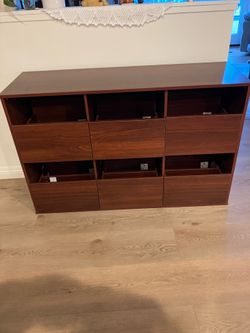 BROTTAR 47.2" Large Record Player Stand, 7“/10"/12" Vinyl Record Storage Cabinet, Mid Century Turntable Stand, Vinyl Record Holder, Media Cabinet with