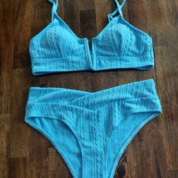 New Beautiful Light Blue 💙 Bathing Suit Size S. See Photos.  Cash Pickup Only 