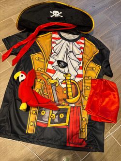 Men’s Pirate T-Shirt Costume Large / Disfraz de Pirata Hombre Grande
