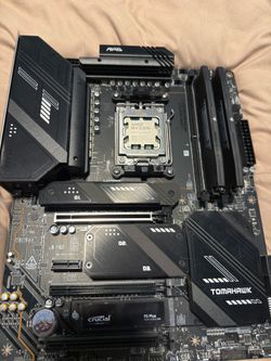 Ryzen 7 7800x3d with motherboard and 32GB of ddr5 6000hz
