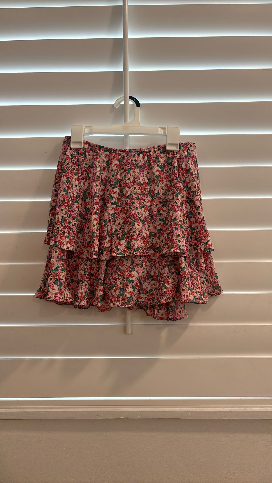 Floral Skirt With Shorts