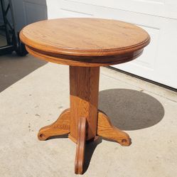 Vintage Wood Side Table 