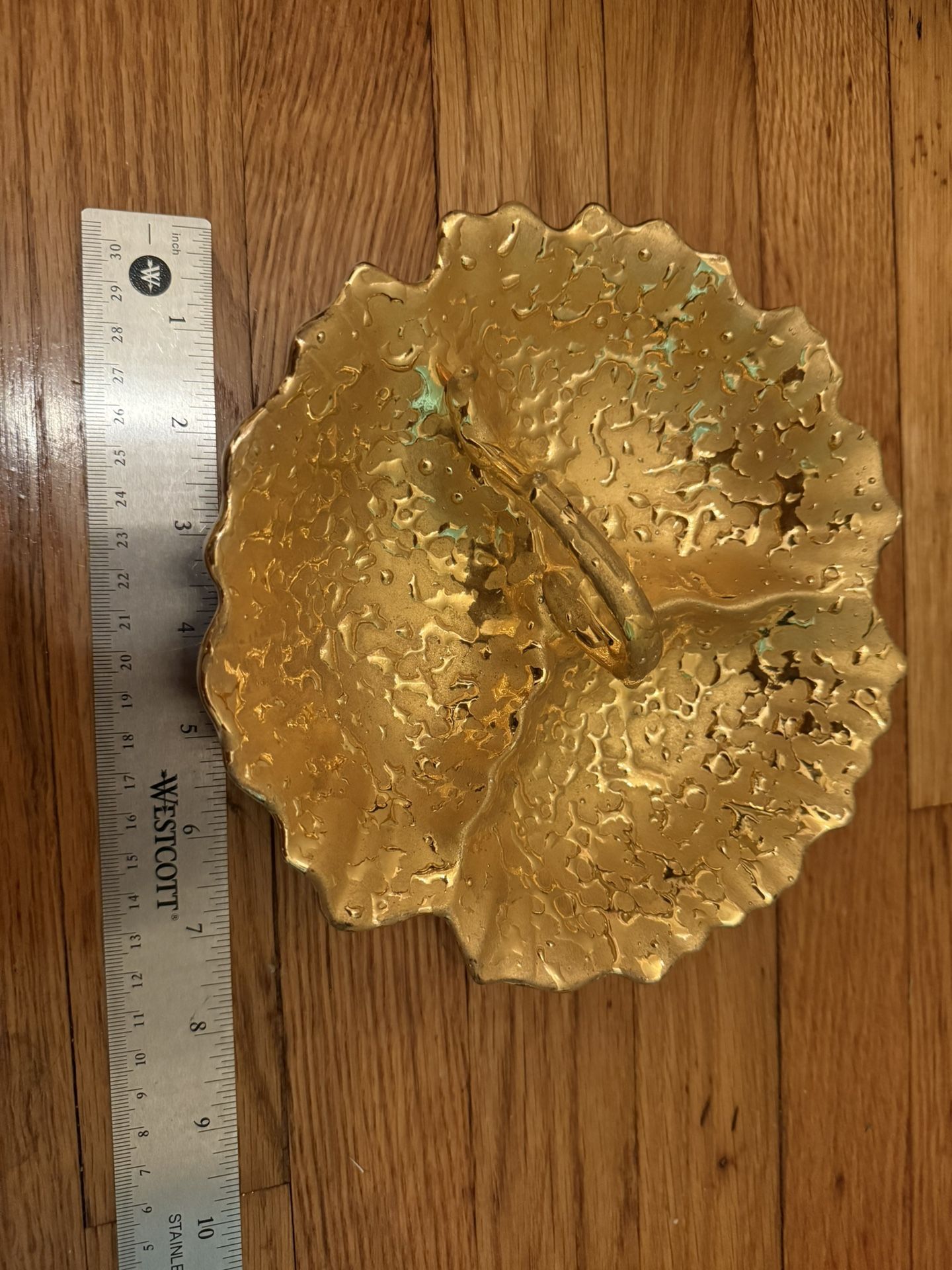 Handcrafted Gold Plated Tray Dish