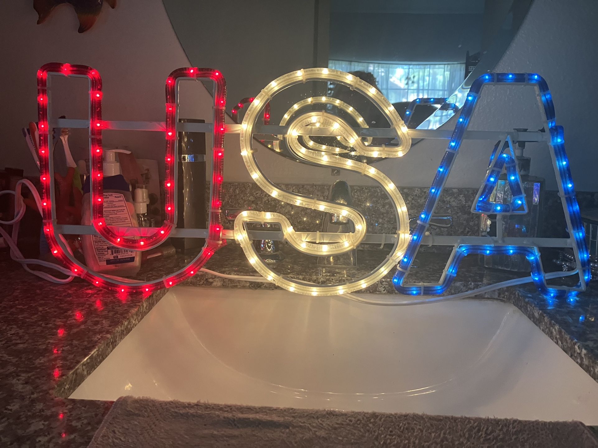 USA light up sign