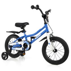 20 Inch Kids Bike Adjustable with Kickstand and Storage Basket for Aged 8+ Years, TS10296WH s1