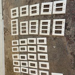 Lot of White Electrical Faceplates (Traditional Style)