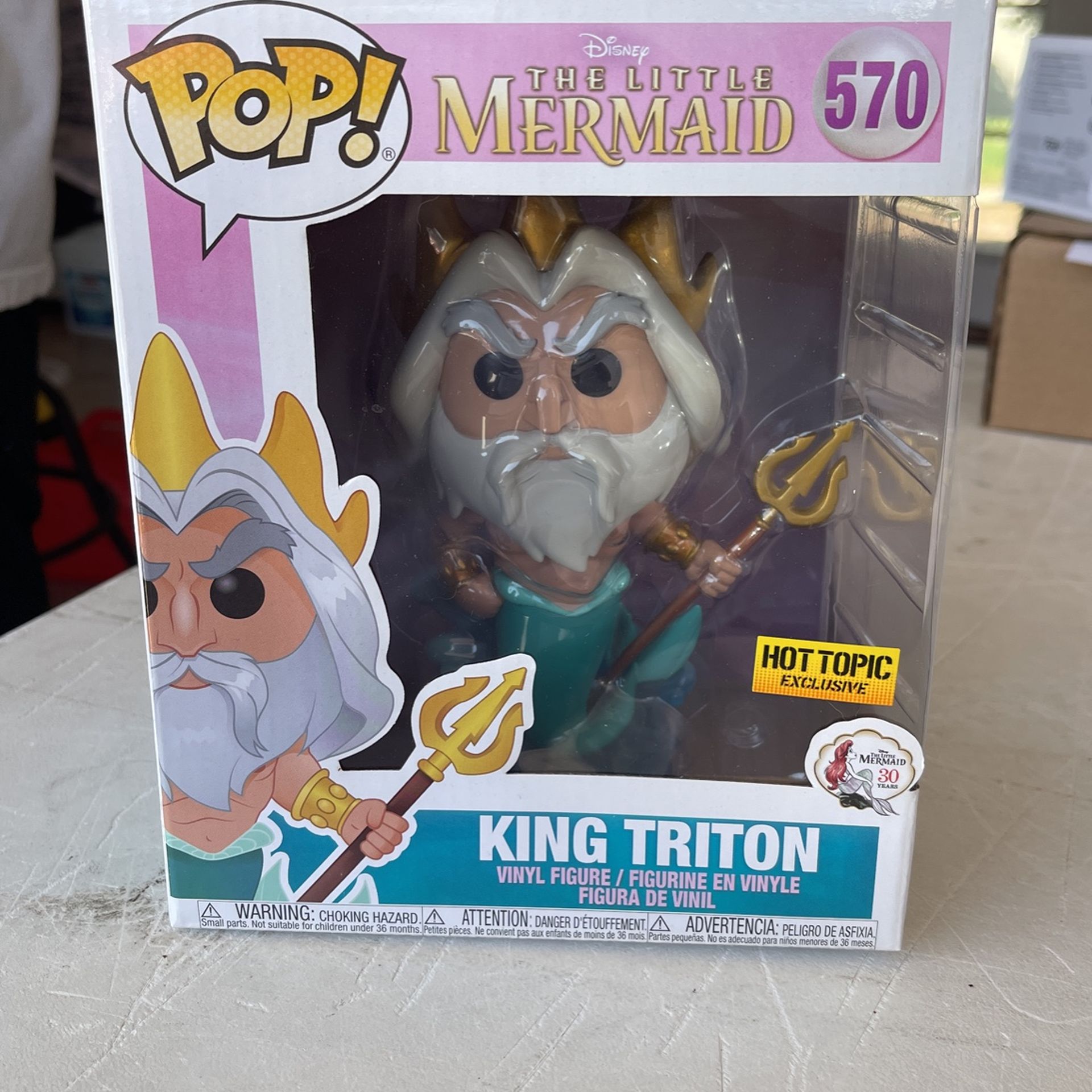 Funko Pop! King Triton Disney The Little Mermaid Hot Topic