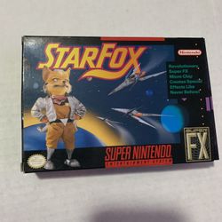snes starfox super nintendo in box