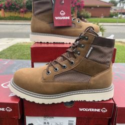 WOLVERINE TRADE WEDGE  SOFT TOE BOOTS SIZES 7.5 8 8.5 And 10