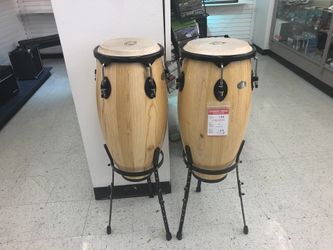 Set of Congas GP Percussion with Stand