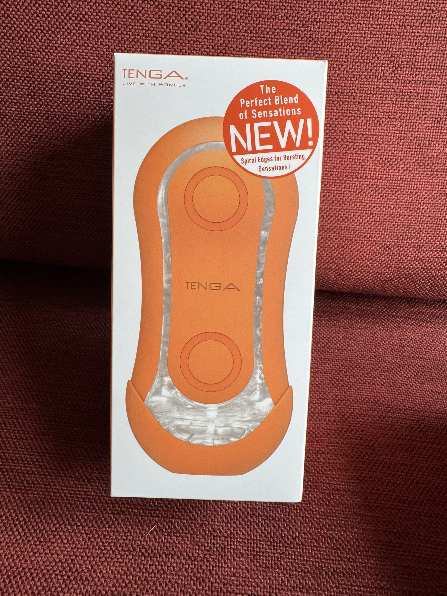 TENGA Flip Orb Sunset Orange Men’s Health Self Pleasure Massager